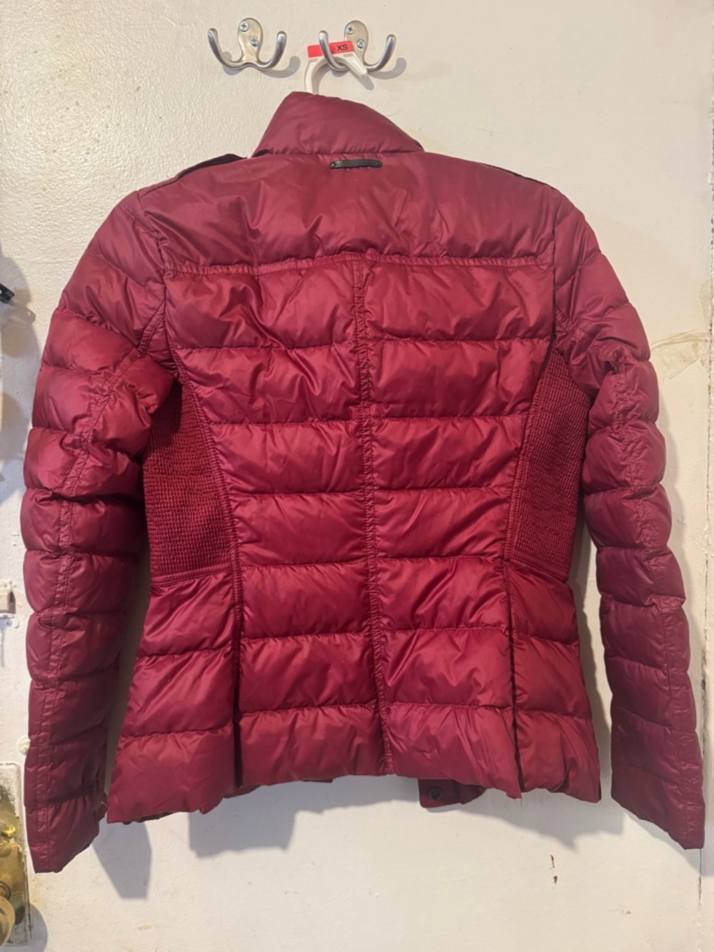 Burberry Women's Quilted Puffer Jacket - Burgundy Sz XS
